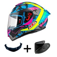 Trendy 3 Stream Camuflado Azul Neon e Pink